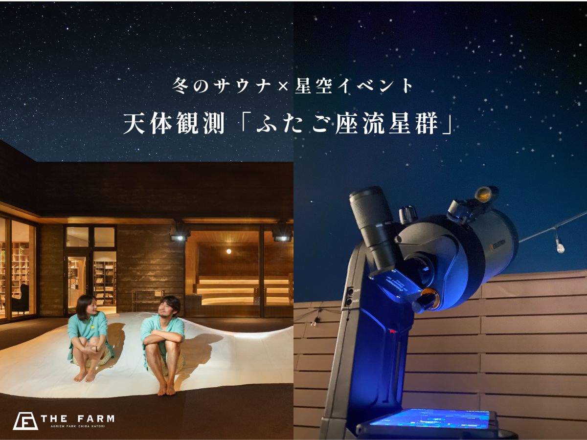 【冬のサウナ×流れ星イベント】12月14日(日)18:30〜おふろcaféかりんの湯「ふたご座流星群」観測会